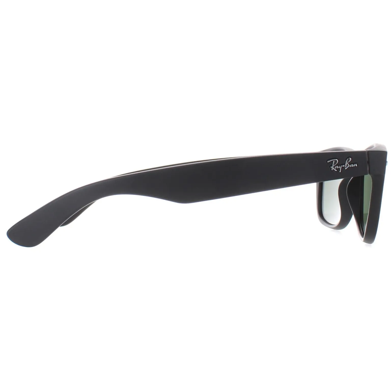 Ray-Ban Sunglasses New Wayfarer 2132 622 Black Rubber Green Small 52mm