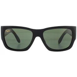 Ray-Ban Sunglasses Nomad RB2187 901/31 Shiny Black Green G-15