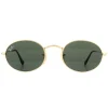 Ray-Ban Sunglasses Oval 3547N 001 Gold Green G-15