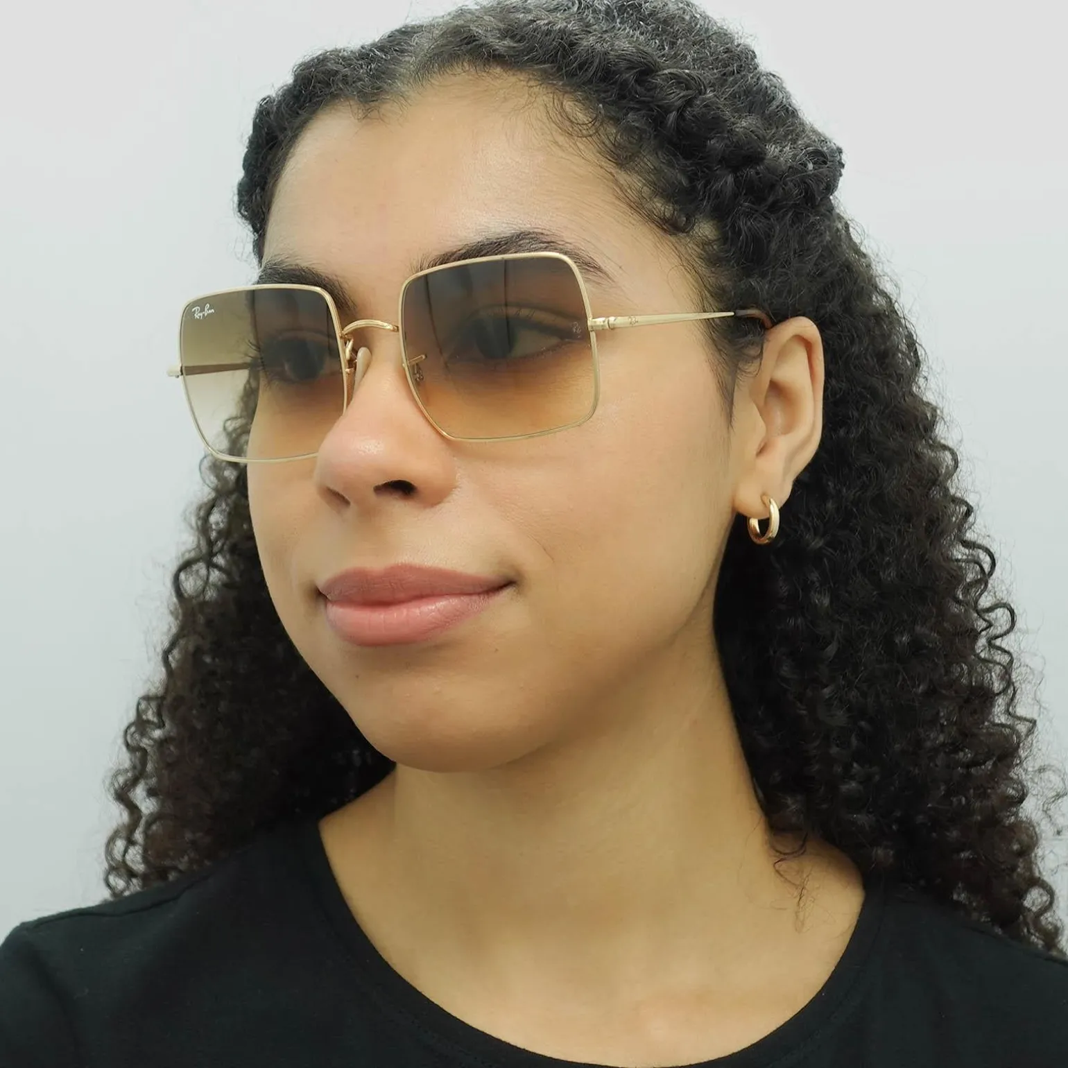 Ray-Ban Sunglasses RB1971 914751 Gold Light Brown Gradient