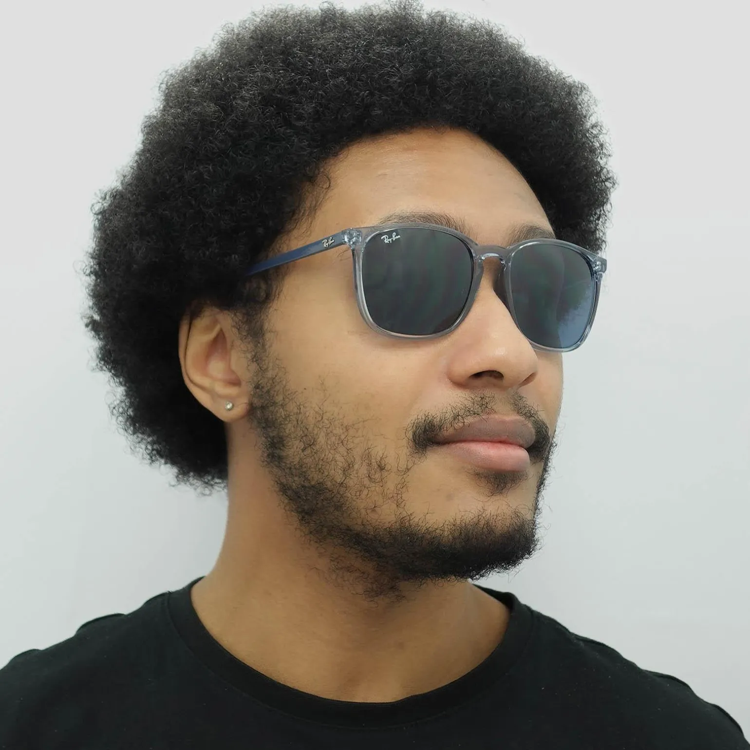 Ray-Ban Sunglasses RB4387 639980 Transparent Blue Blue Gradient