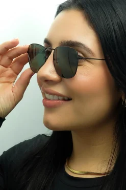 Ray-Ban Sunglasses RB3857 Frank 919931 Black G-15 Green