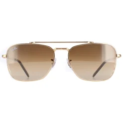 Ray-Ban Sunglasses RB3636 New Caravan 001/51 Gold Brown Gradient