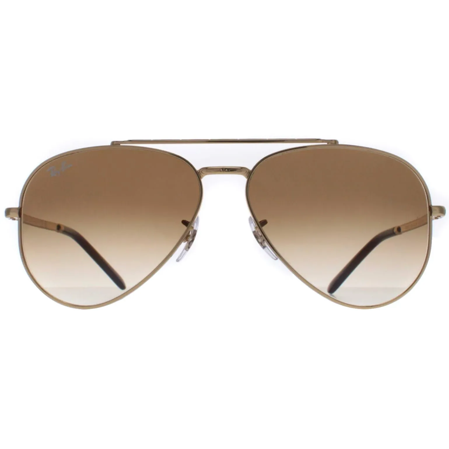 Ray-Ban Sunglasses RB3625 New Aviator 001/51 Polished Gold Light Brown