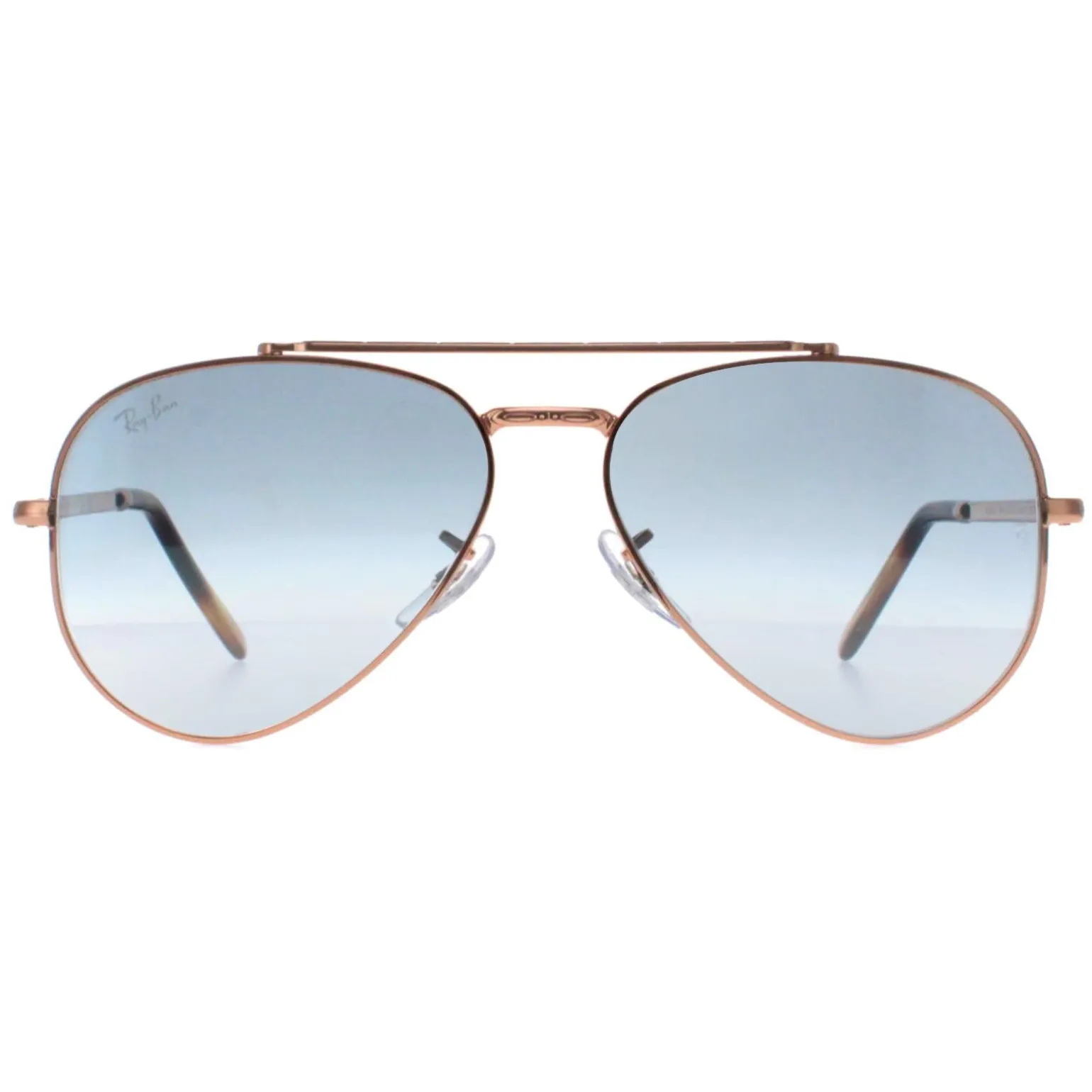 Ray-Ban Sunglasses RB3625 New Aviator 92023F Polished Rose Gold Blue G