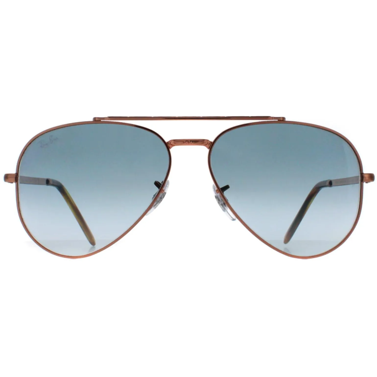 Ray-Ban Sunglasses RB3625 New Aviator 92023F Polished Rose Gold Blue G