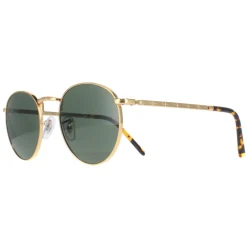 Ray-Ban Sunglasses RB3637 New Round 919631 Gold Green
