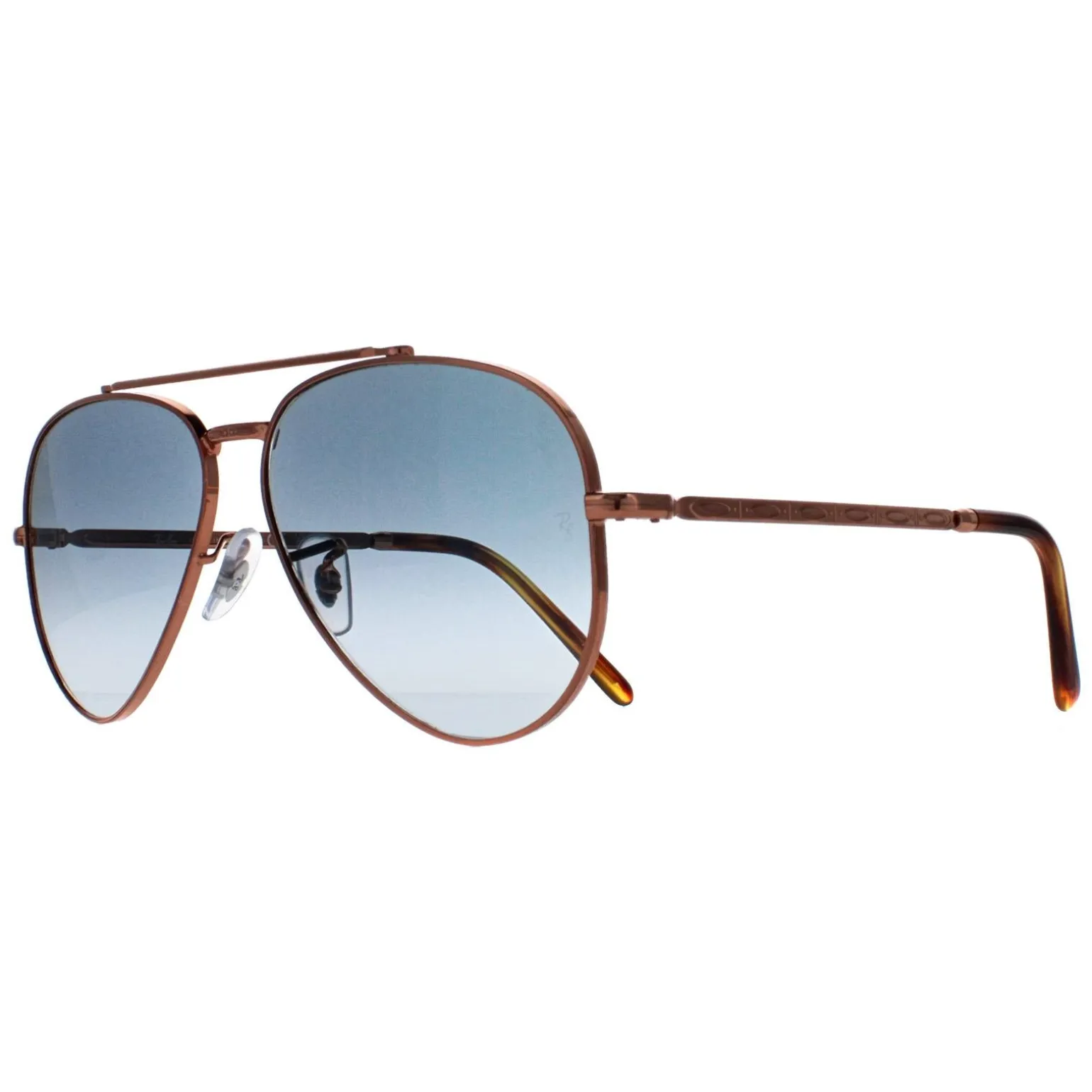 Ray-Ban Sunglasses RB3625 New Aviator 92023F Polished Rose Gold Blue G