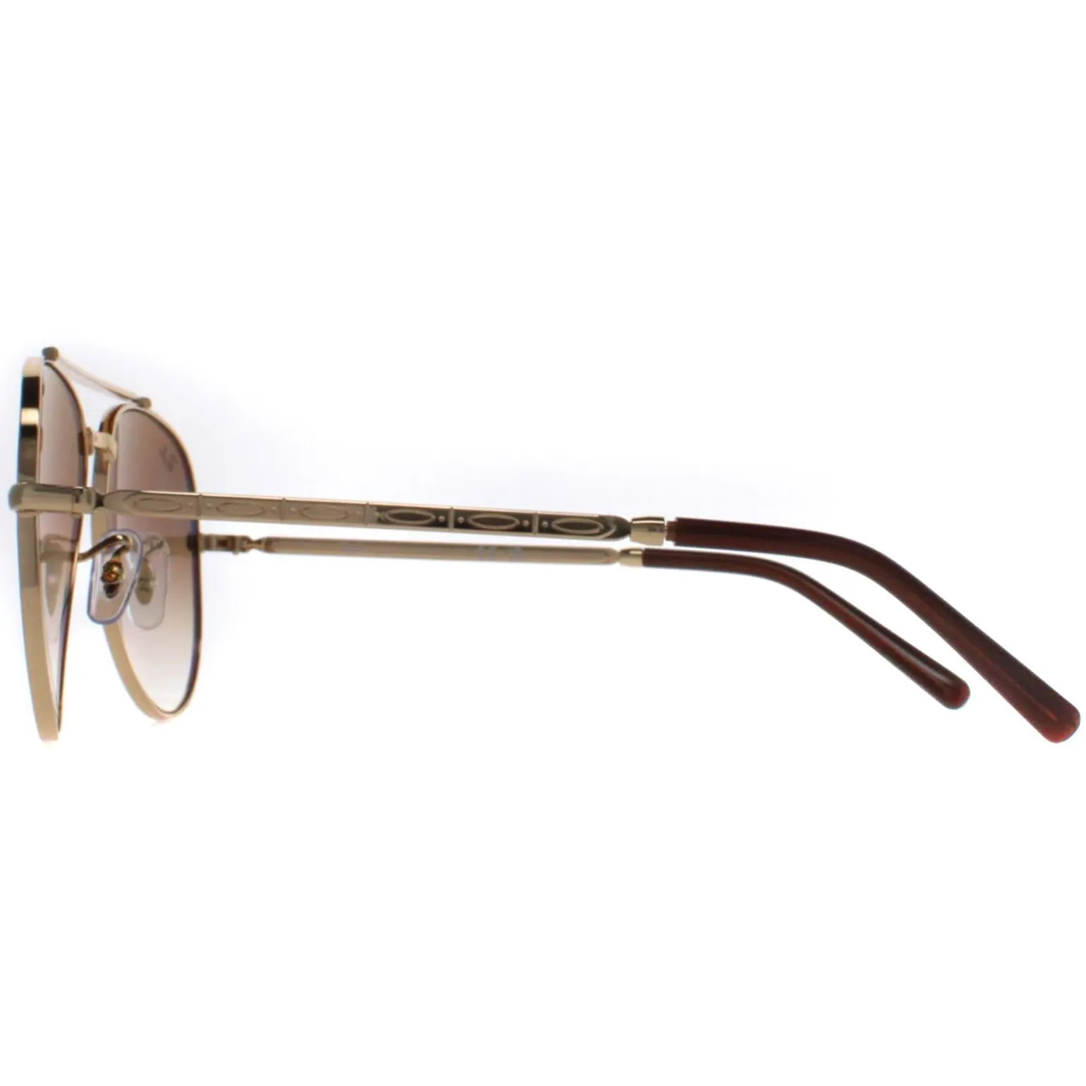 Ray-Ban Sunglasses RB3625 New Aviator 001/51 Polished Gold Light Brown