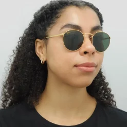 Ray-Ban Sunglasses RB3637 New Round 919631 Gold Green