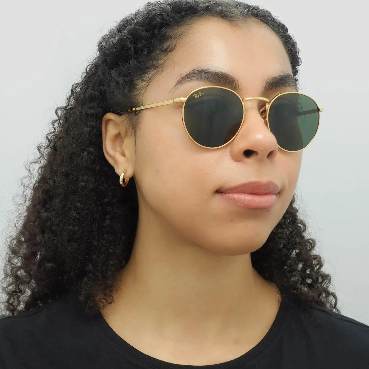 Ray-Ban Sunglasses RB3637 New Round 919631 Gold Green
