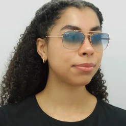 Ray-Ban Sunglasses RB3636 New Caravan 92023F Rose Gold Blue Gradient