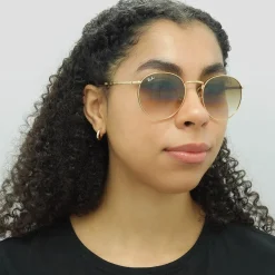Ray-Ban Sunglasses RB3637 New Round 001/51 Gold Brown Gradient