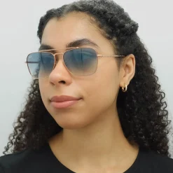 Ray-Ban Sunglasses RB3636 New Caravan 92023F Rose Gold Blue Gradient
