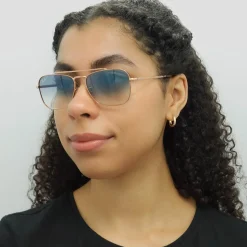 Ray-Ban Sunglasses RB3636 New Caravan 92023F Rose Gold Blue Gradient