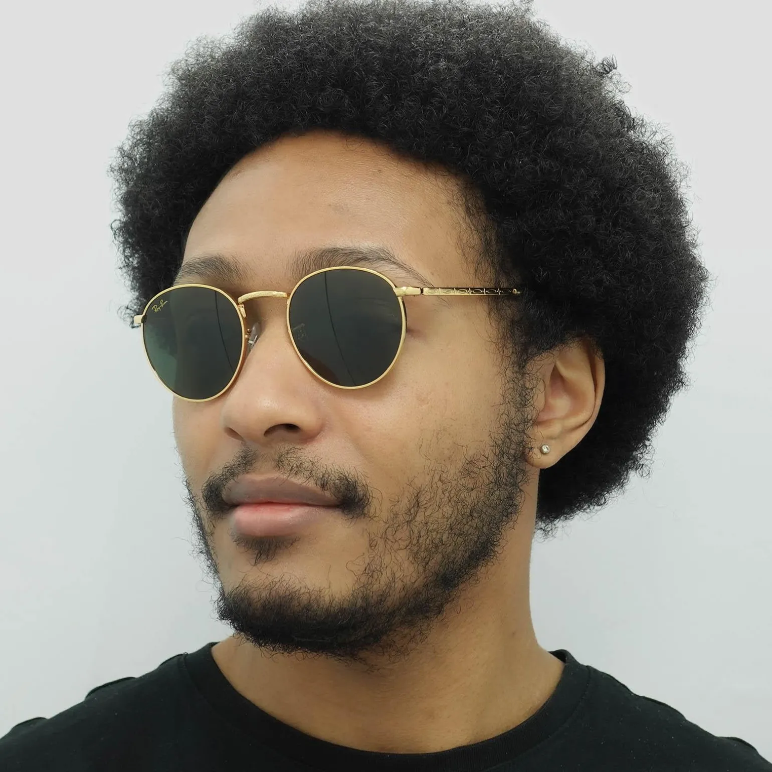 Ray-Ban Sunglasses RB3637 New Round 919631 Gold Green