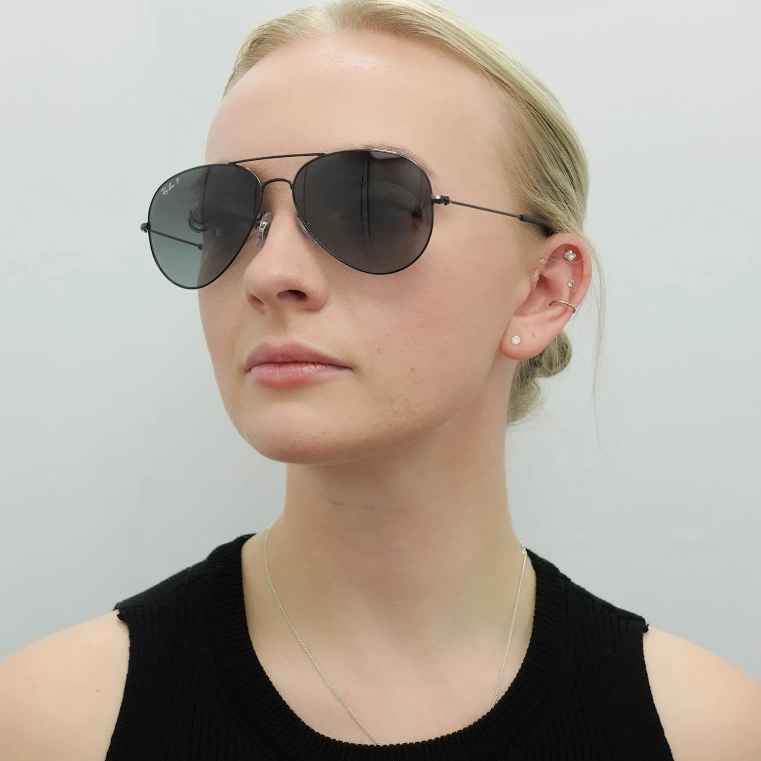 Ray-Ban Sunglasses RB3558 002/T3 Black Grey Polarized
