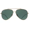 Ray-Ban Sunglasses RB0101S Aviator Reverse 001/VR Gold Green