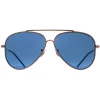 Ray-Ban Sunglasses RB0101S Aviator Reverse 92023A Rose Gold Blue