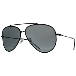 Ray-Ban Sunglasses RB0101S Aviator Reverse 002/GS Black Silver Mirror
