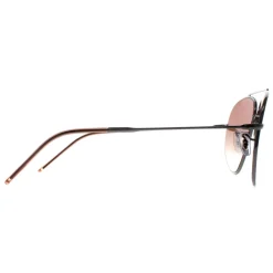 Ray-Ban Sunglasses RB0101S Aviator Reverse 004/CB Gunmetal Brown Gradi