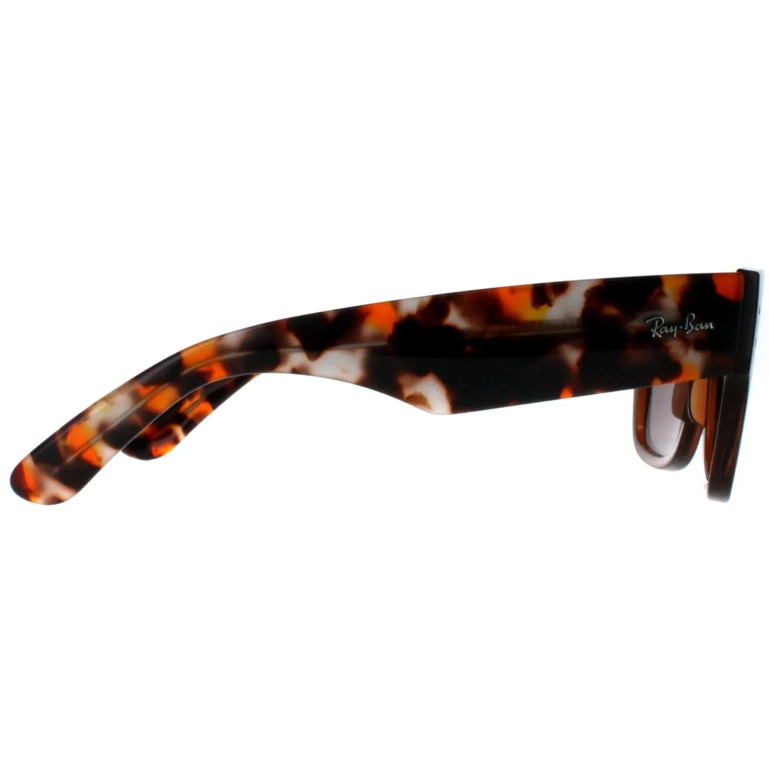 Ray-Ban Sunglasses RB0840S Mega Wayfarer 663693 Transparent Brown and