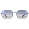 Ray-Ban Sunglasses Rectangle RB1969 914978 Silver Blue Gradient Grey P
