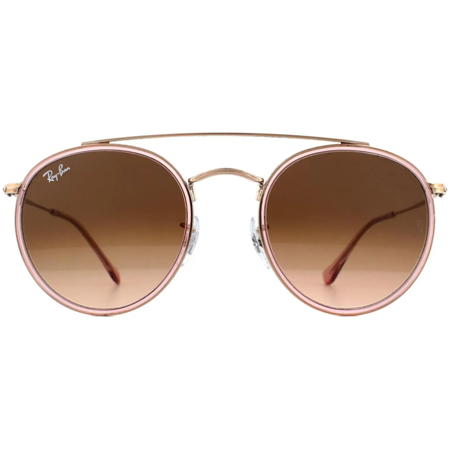 Ray-Ban Sunglasses Round Double Bridge 3647N 9069A5 Pink Pink Gradient