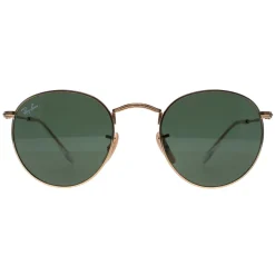 Ray-Ban Sunglasses Round Metal 3447 001 Gold Green 47mm