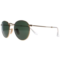 Ray-Ban Sunglasses Round Metal 3447 001 Gold Green 47mm