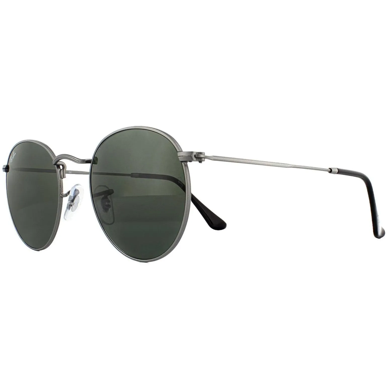 Ray-Ban Sunglasses Round Metal 3447 029 Gunmetal Green 50