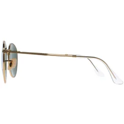 Ray-Ban Sunglasses Round Metal 3447 001 Gold Green 53mm