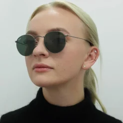 Ray-Ban Sunglasses Round Metal 3447 029 Gunmetal Green 50