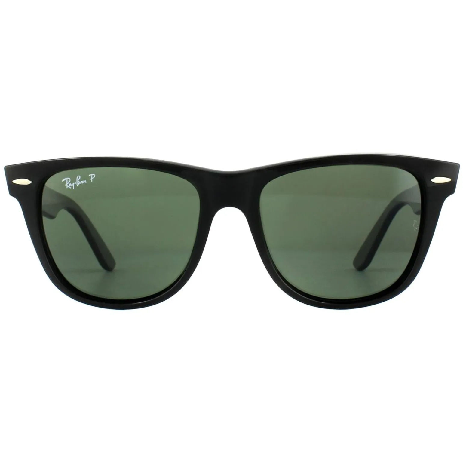 Ray-Ban Sunglasses Wayfarer 2140 901/58 Black Green G-15 Polarized Med