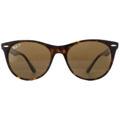 Ray-Ban Sunglasses Wayfarer II RB2185 902/57 Striped Havana Brown Pola