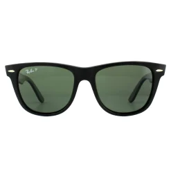 Ray-Ban Sunglasses Wayfarer 2140 901/58 Black Green G-15 Polarized Lar
