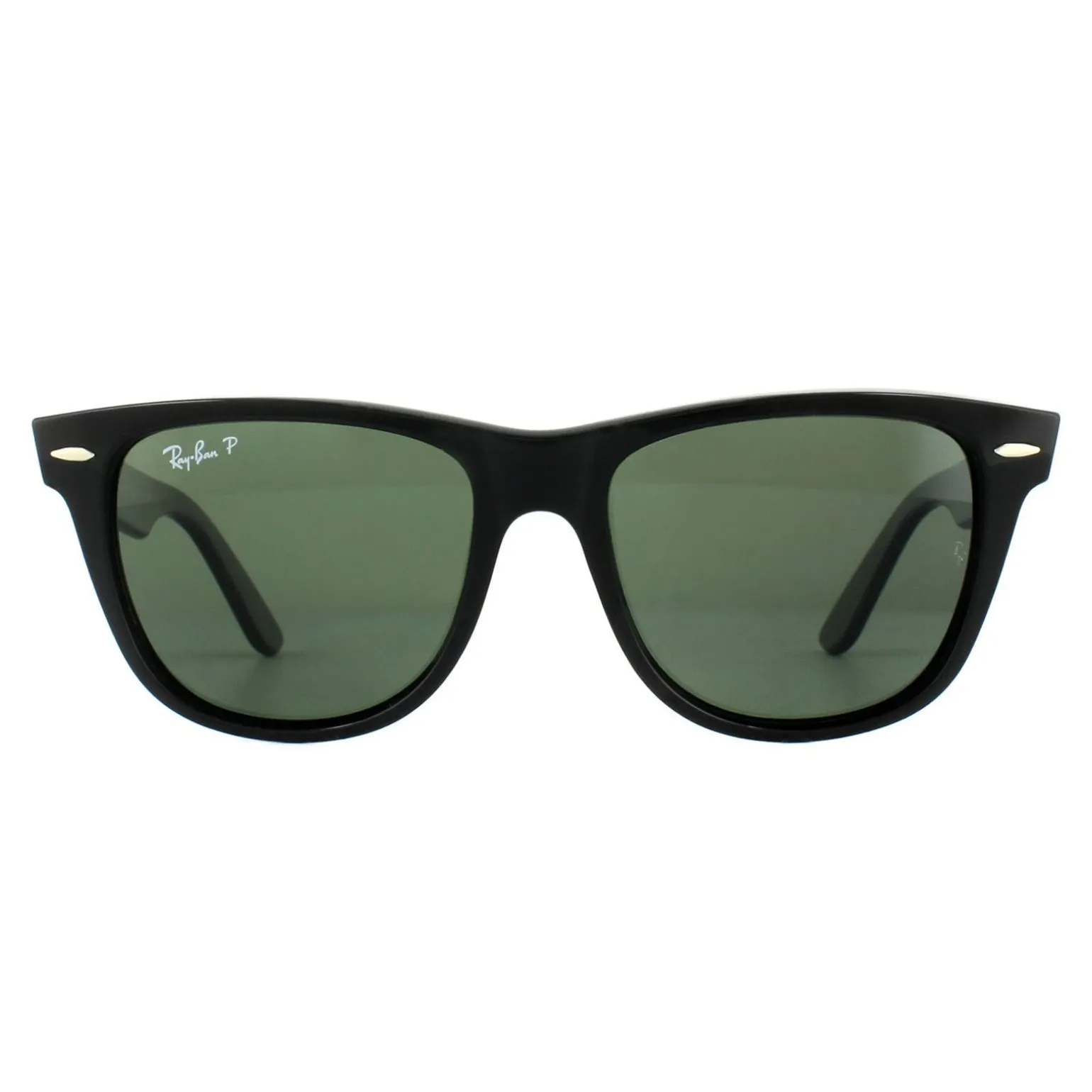 Ray-Ban Sunglasses Wayfarer 2140 901/58 Black Green G-15 Polarized Lar