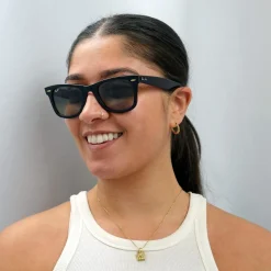 Ray-Ban Sunglasses Wayfarer 2140 127771 Top Grey On Havana Grey Gradie