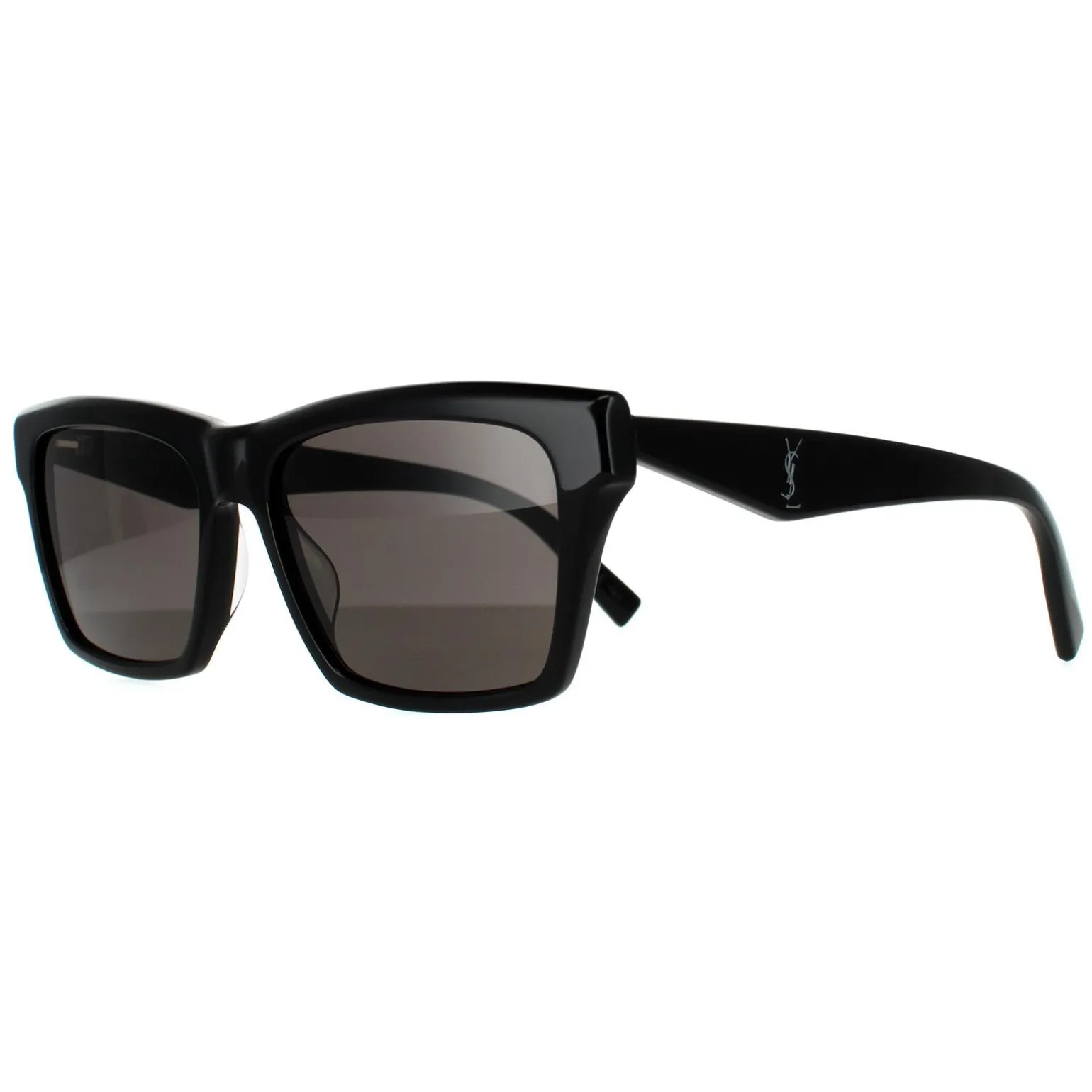 Saint Laurent Sunglasses SL M104 002 Shiny Black Dark Grey