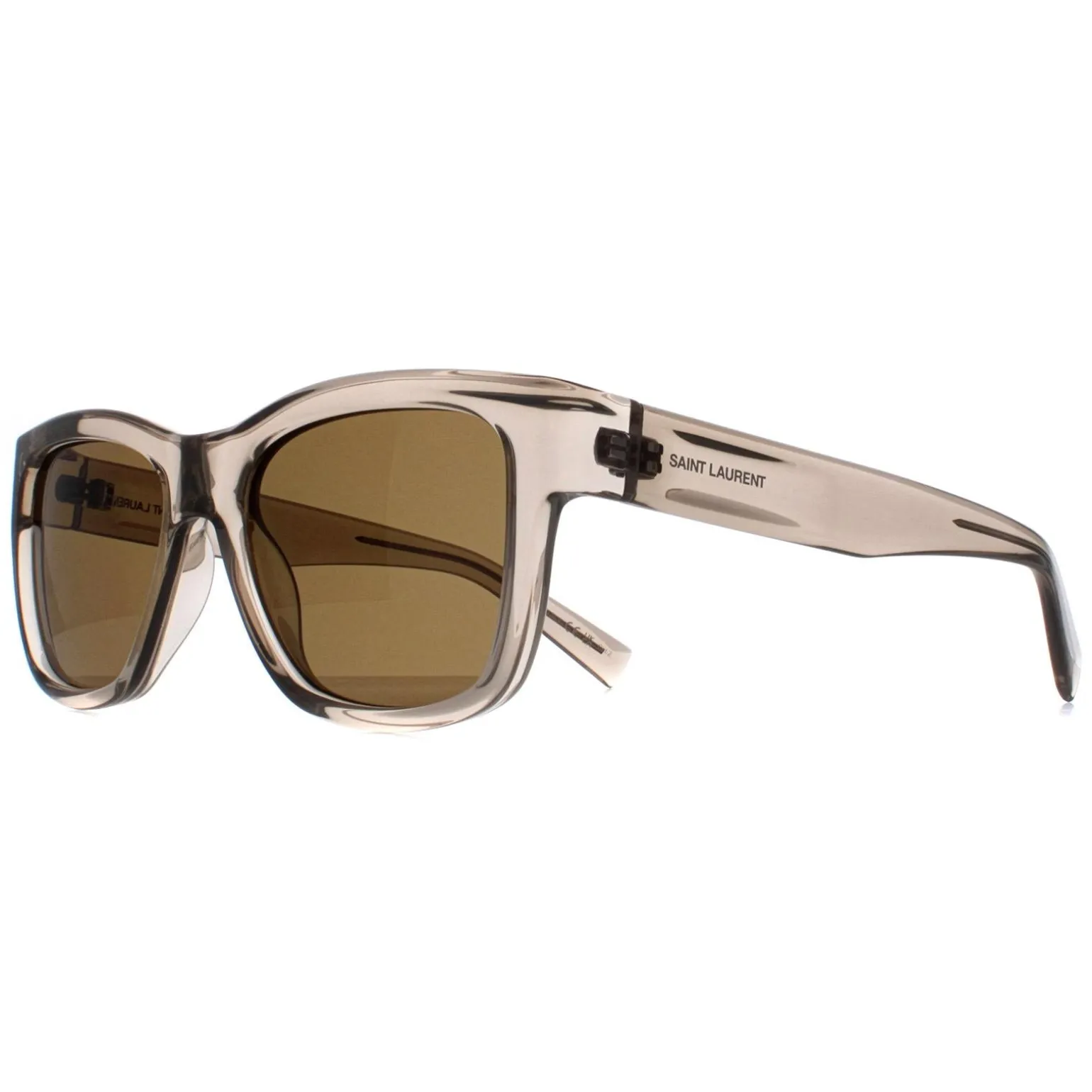 Saint Laurent Sunglasses SL674 005 Transparent Beige Brown