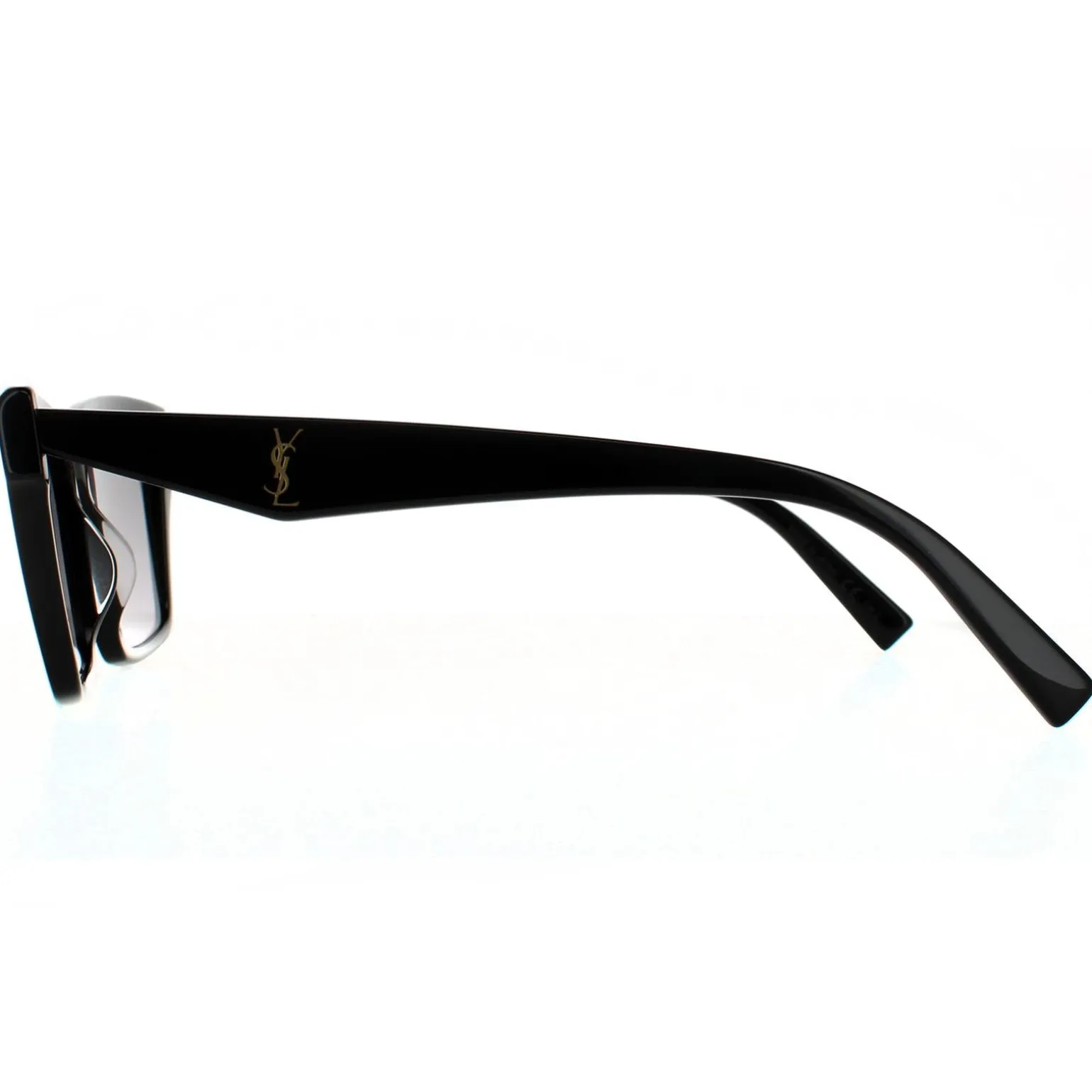 Saint Laurent Sunglasses SL M104 001 Shiny Black Grey Gradient