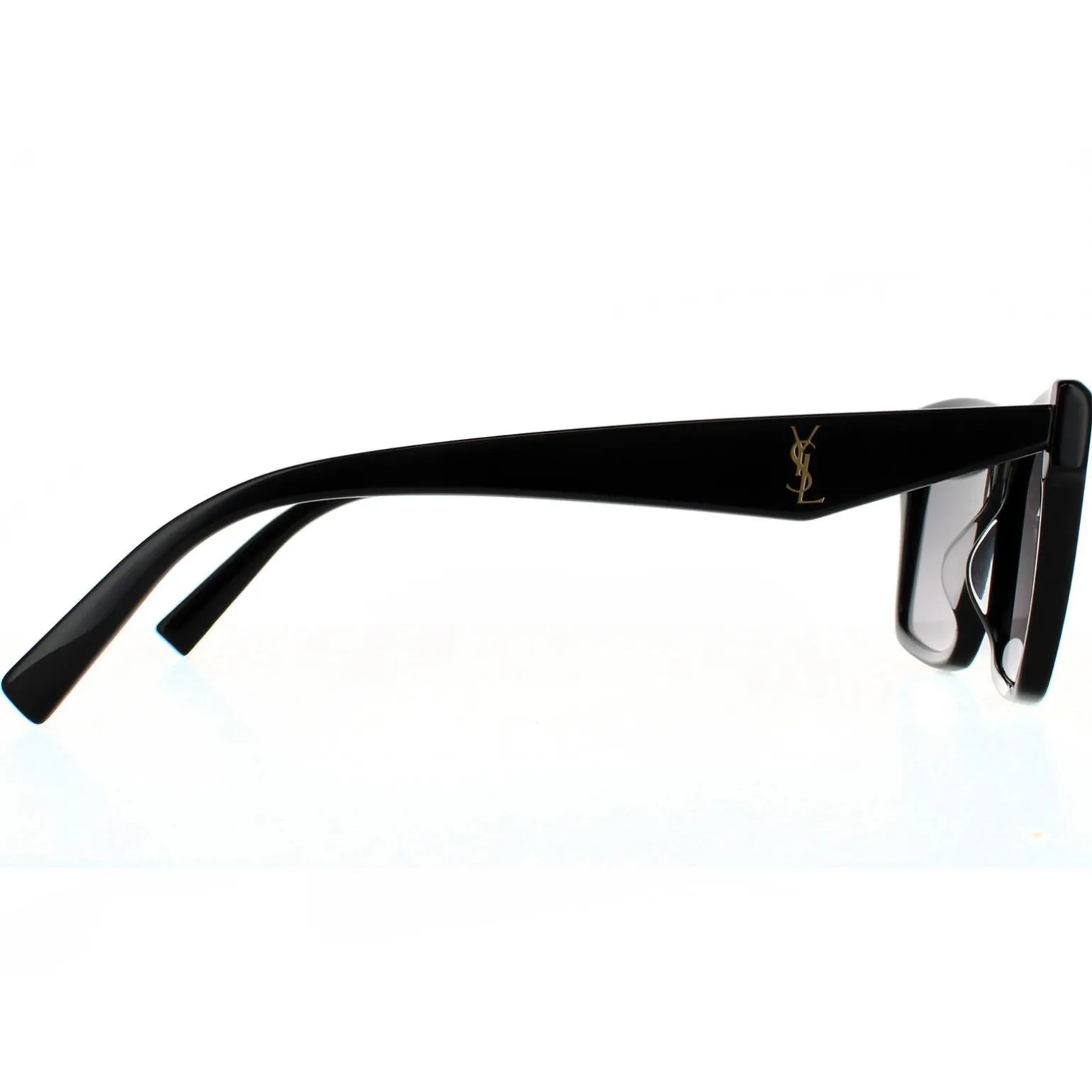 Saint Laurent Sunglasses SL M104 001 Shiny Black Grey Gradient