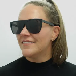 Saint Laurent Sunglasses SL 1 SLIM 001 Black Grey Smoke
