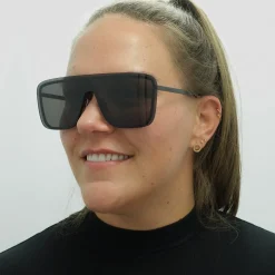 Saint Laurent Sunglasses SL364 MASK 002 Black Dark Grey