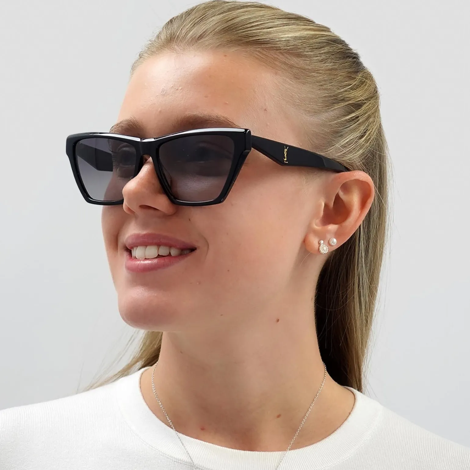 Saint Laurent Sunglasses SL M103 001 Black Grey Gradient