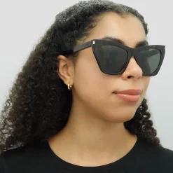 Saint Laurent Sunglasses SL 214 KATE 006 Havana Grey