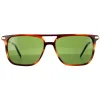 Salvatore Ferragamo Sunglasses SF966S 216 Striped Brown Solid Green