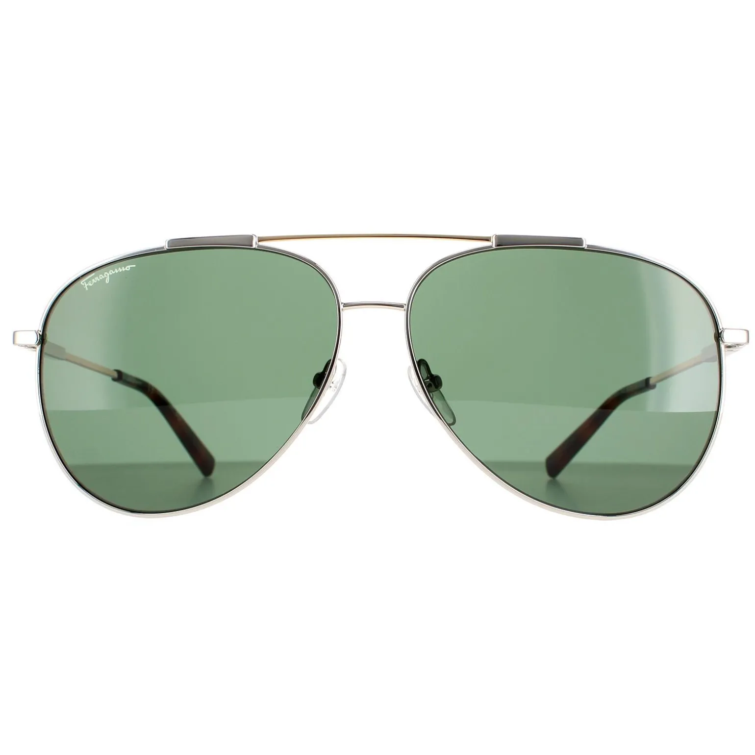 Salvatore Ferragamo Sunglasses SF265S 723 Gold Tortoise Green