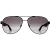 Salvatore Ferragamo Sunglasses SF275S 002 Matte Black Grey Gradient