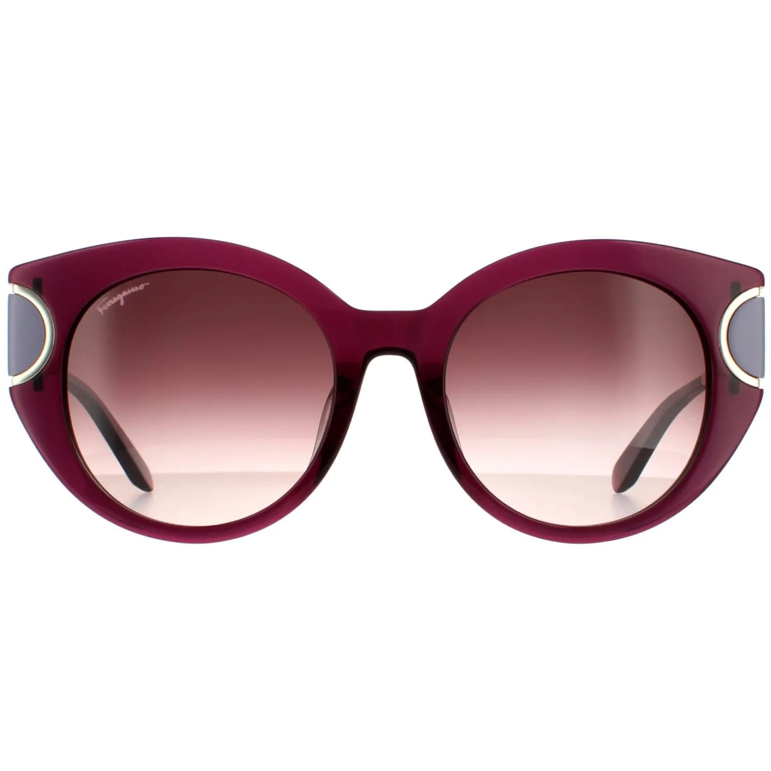 Salvatore Ferragamo Sunglasses SF840SA 500 Violet Brown Wine Gradient